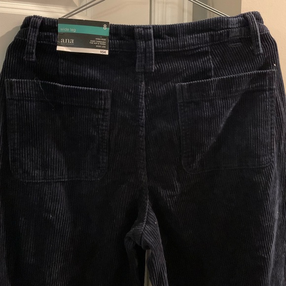 a.n.a Navy Corduroy Trousers - Picture 4 of 7